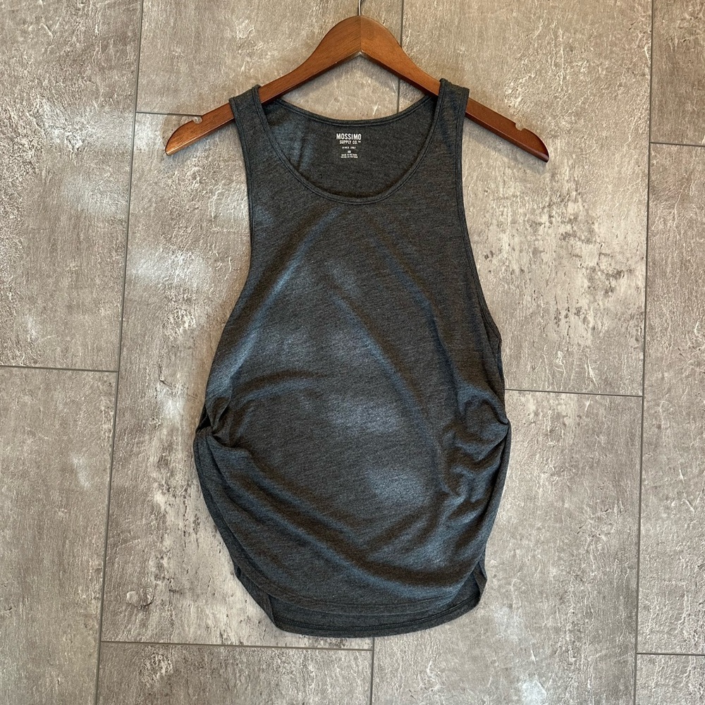 Mossimo supply co gray side cinch tank top Size XS EUC